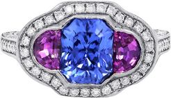 Diana M. Fine Jewelry Platinum 4.22 ct. tw. Diamond & Sapphire Ring