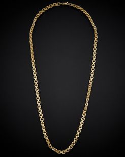 14K Italian Gold Square Link Necklace