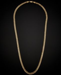 14K Italian Gold Solid Curb Link Necklace