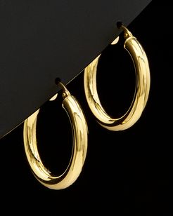 14K Italian Gold Polished Hoops