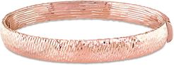 14K Italian Rose Gold Bangle Bracelet