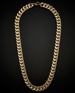 14K Italian Gold Semi-Solid Curb Link Necklace