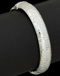 Italian Silver Diamond Cut Bracelet