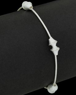 Italian Silver Beehive Lantern Station Bracelet