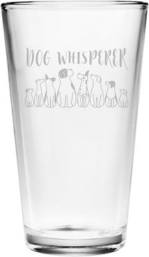 Susquehanna Glass 16oz Dog Whisperer Pint Glass Set of 4