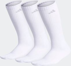 Cushioned 2.0 Crew Socks 3 Pairs XL White XL