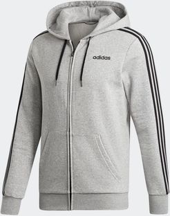 Essentials 3-Stripes Fleece Hoodie Medium Grey Heather M Mens