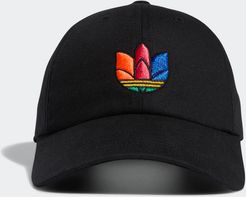 3D Trefoil Strap-Back Hat Black