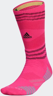 Speed Mesh Team Crew Socks Shock Pink XL