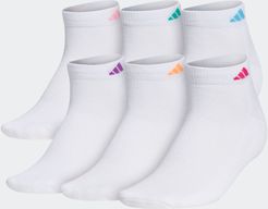Athletic Low-Cut Socks 6 Pairs White M