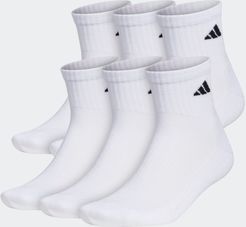 Quarter Socks 6 Pairs White 9-13