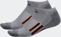 Climalite X 2.0 No-Show Socks 2 Pairs Medium Grey L