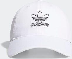 Relaxed Outline Hat White