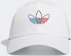 Tri-Color Strap-Back Hat White