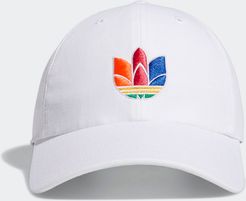 3D Trefoil Strap-Back Hat White