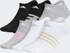 Superlite No-Show Socks 6 Pairs Multicolor M