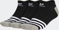 Roller No-Show Socks 3 Pairs Multicolor L