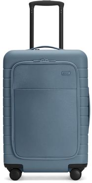The Bigger Carry-On with Pocket in Coast leather