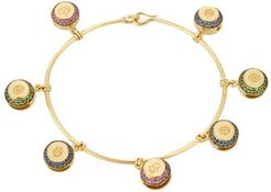 Bells Sapphire, Amethyst & 18kt Gold Bracelet - Womens - Yellow Gold