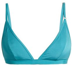 Bad Love Triangle Bikini Top - Womens - Turquoise