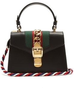 Sylvie Mini Leather Cross-body Bag - Womens - Black