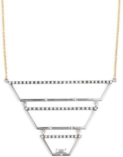 Diamond, White-gold & Yellow-gold Necklace - Womens - Gold