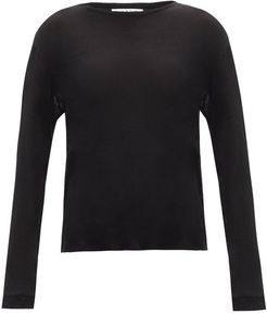 Marlon Cashmere-blend Jersey Long-sleeved T-shirt - Womens - Black