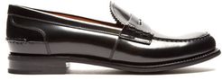 Pembrey Leather Penny Loafers - Womens - Black