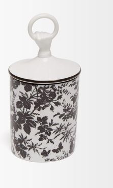 Herbarium Floral Scented Candle - White Black