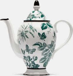 Herbarium Porcelain Coffee Pot - Womens - Green Multi