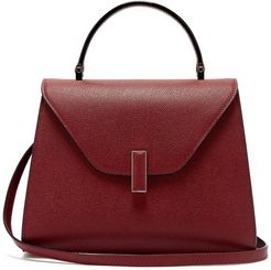 Iside Medium Grained-leather Bag - Womens - Burgundy