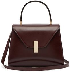 Iside Mini Leather Bag - Womens - Burgundy