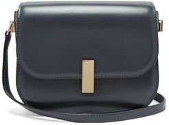 Iside Cross-body Leather Bag - Womens - Dark Grey