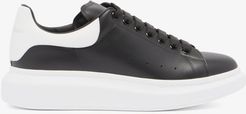 Raised-sole Leather Trainers - Mens - Black White