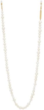 Pearly Queen Pearl And Gold-plated Glasses Chain - Womens - White Multi