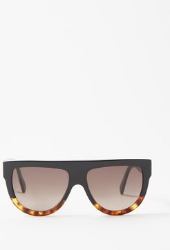 D-frame Acetate Sunglasses - Womens - Black Multi