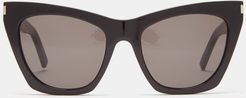 Kate Cat-eye Acetate Sunglasses - Womens - Black