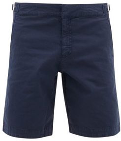 Dane Ii Cotton-blend Twill Shorts - Mens - Navy