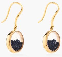Chivor Sapphire & 18kt Gold Earrings - Womens - Blue