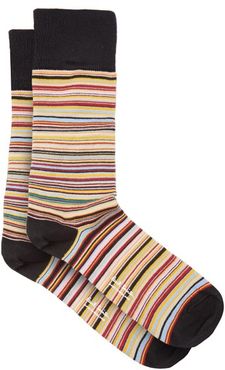 Signature Stripe Cotton-blend Socks - Mens - Multi