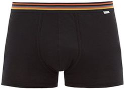 Artist-stripe Cotton Boxer Briefs - Mens - Black