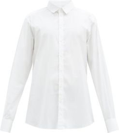 Gold Fit Cotton-blend Poplin Shirt - Mens - White