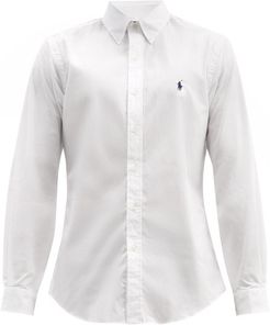 Logo-embroidered Cotton Shirt - Mens - White