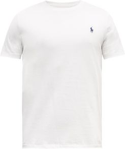 Logo-embroidered Cotton-jersey T-shirt - Mens - White