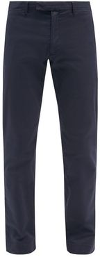 Slim-fit Stretch-cotton Chino Trousers - Mens - Navy