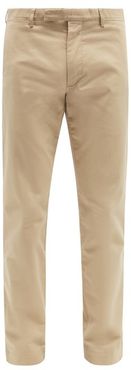 Slim-fit Stretch-cotton Chino Trousers - Mens - Beige