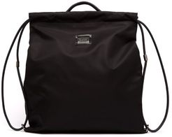Kaloubi Leather-trimmed Nylon Backpack - Mens - Black