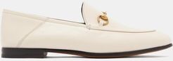 Brixton Collapsible-heel Leather Loafers - Womens - White