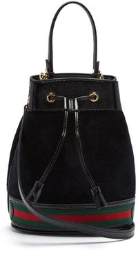 Ophidia Suede Bucket Bag - Womens - Black Multi