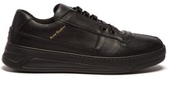 Perey Low-top Leather Trainers - Mens - Black